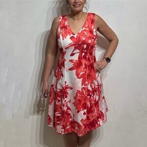 Inc International Concepts Pink Floral Mini Dress Sz L